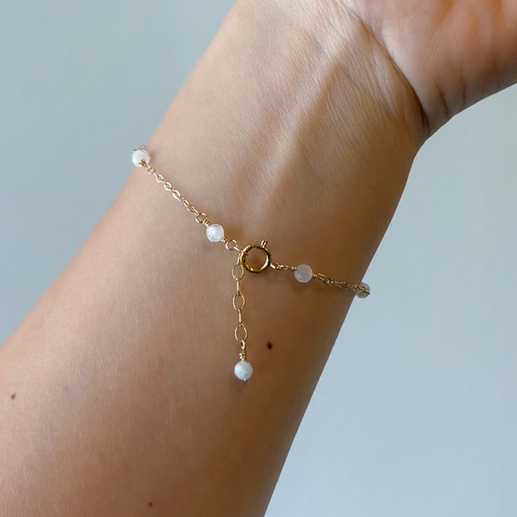 Dainty Moonstone Bracelet
