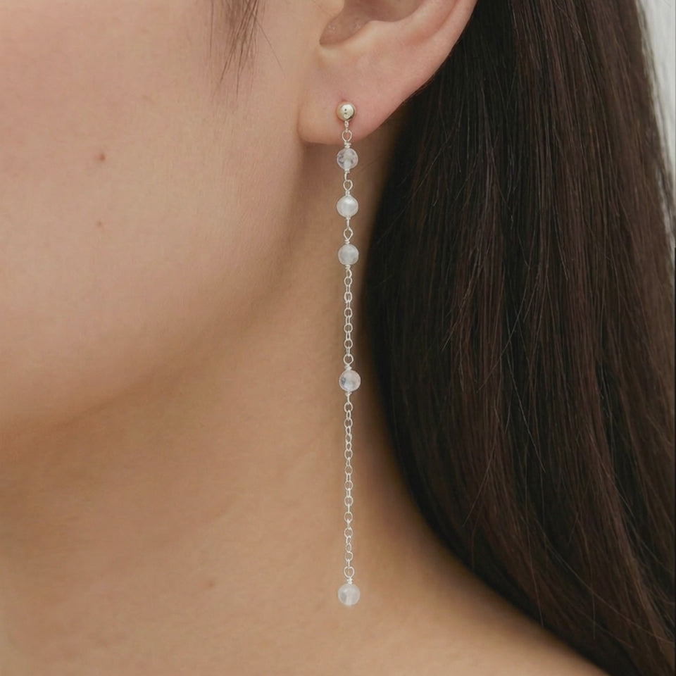 Moonstone Dangle Earrings