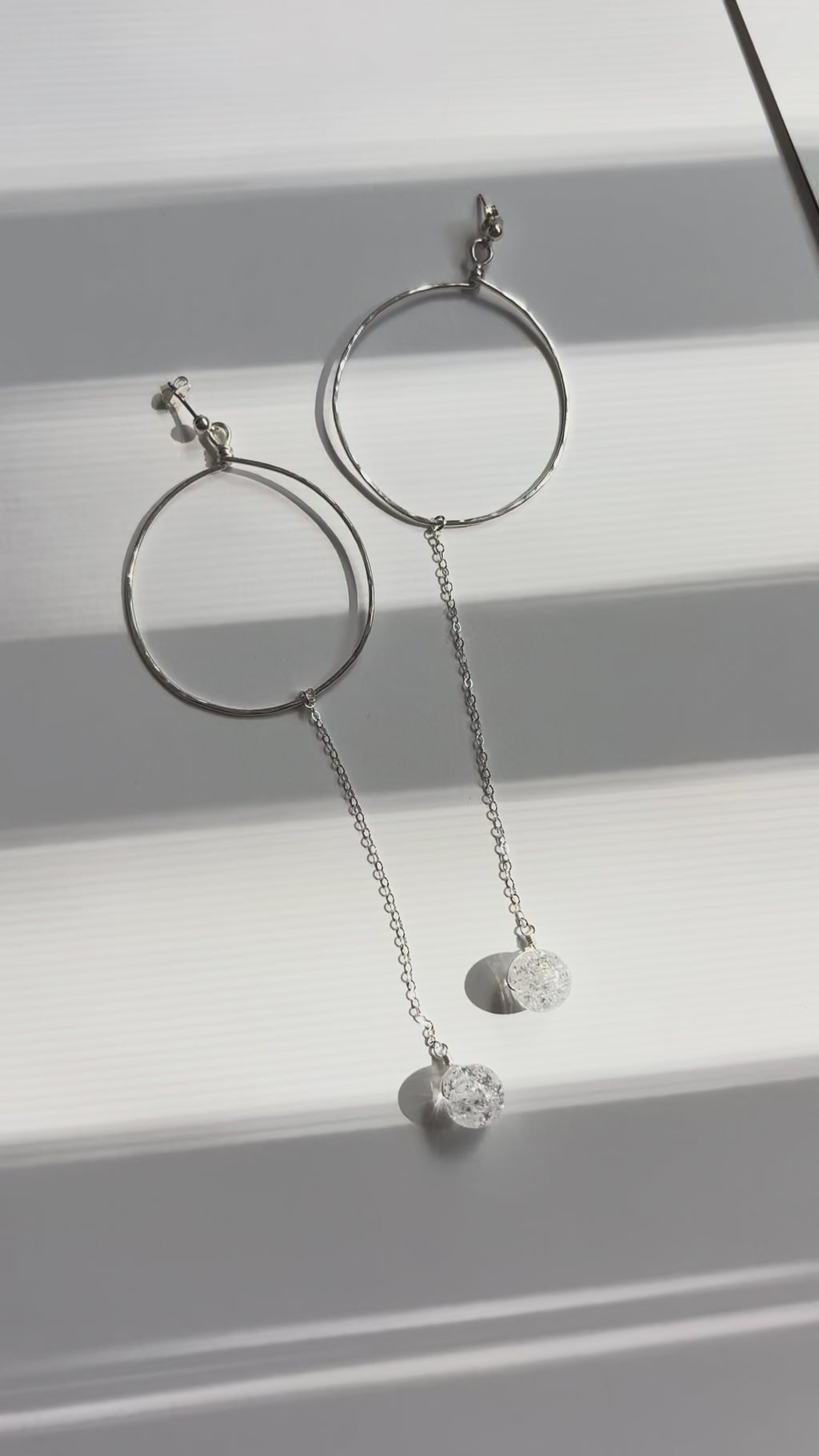 Hammered Wire Hoop Earrings