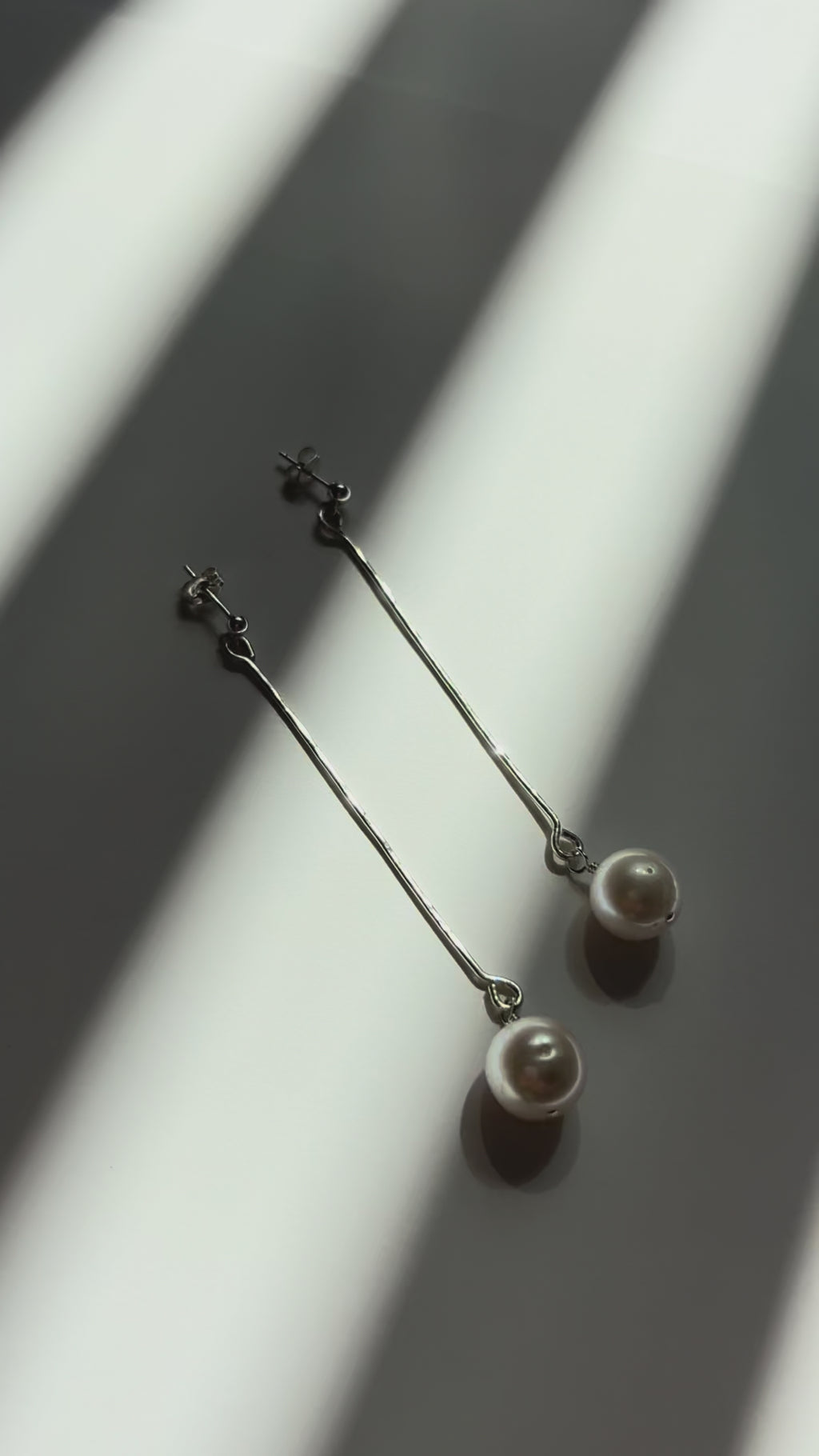 Hammered Wire Dangle Earrings