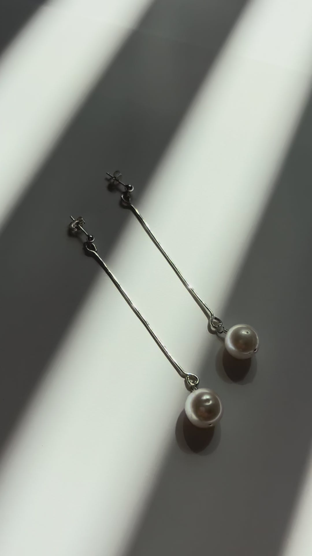 Hammered Wire Dangle Earrings