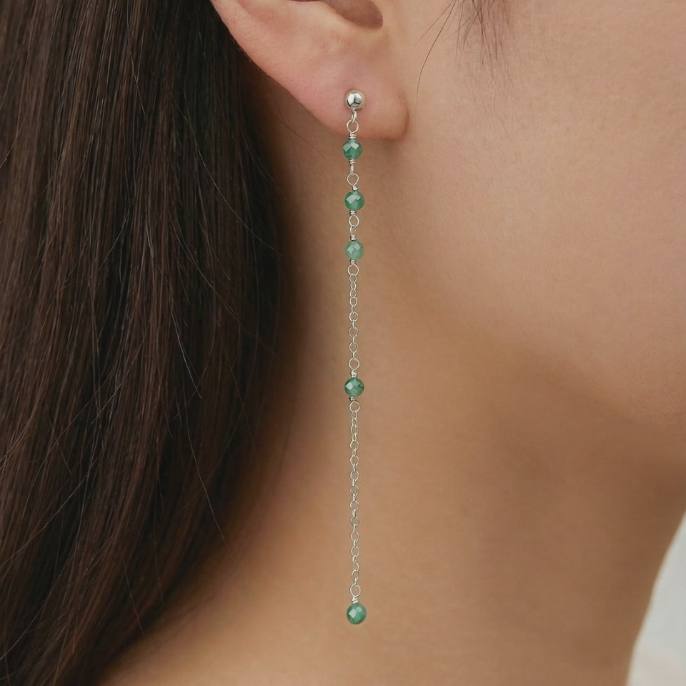 Emerald Dangle Earrings