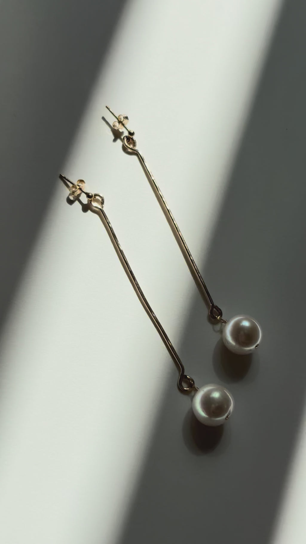 Hammered Wire Dangle Earrings