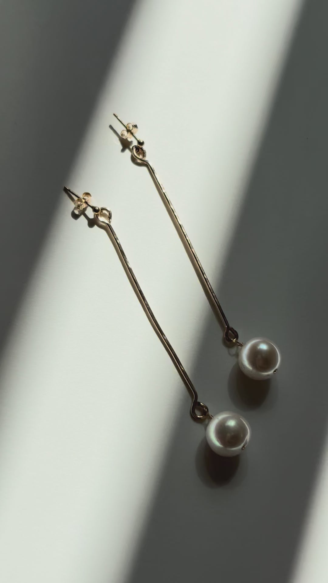 Hammered Wire Dangle Earrings