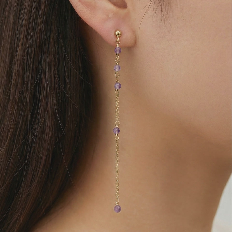 Amethyst Dangle Earrings