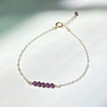 Ruby Cluster Bracelet