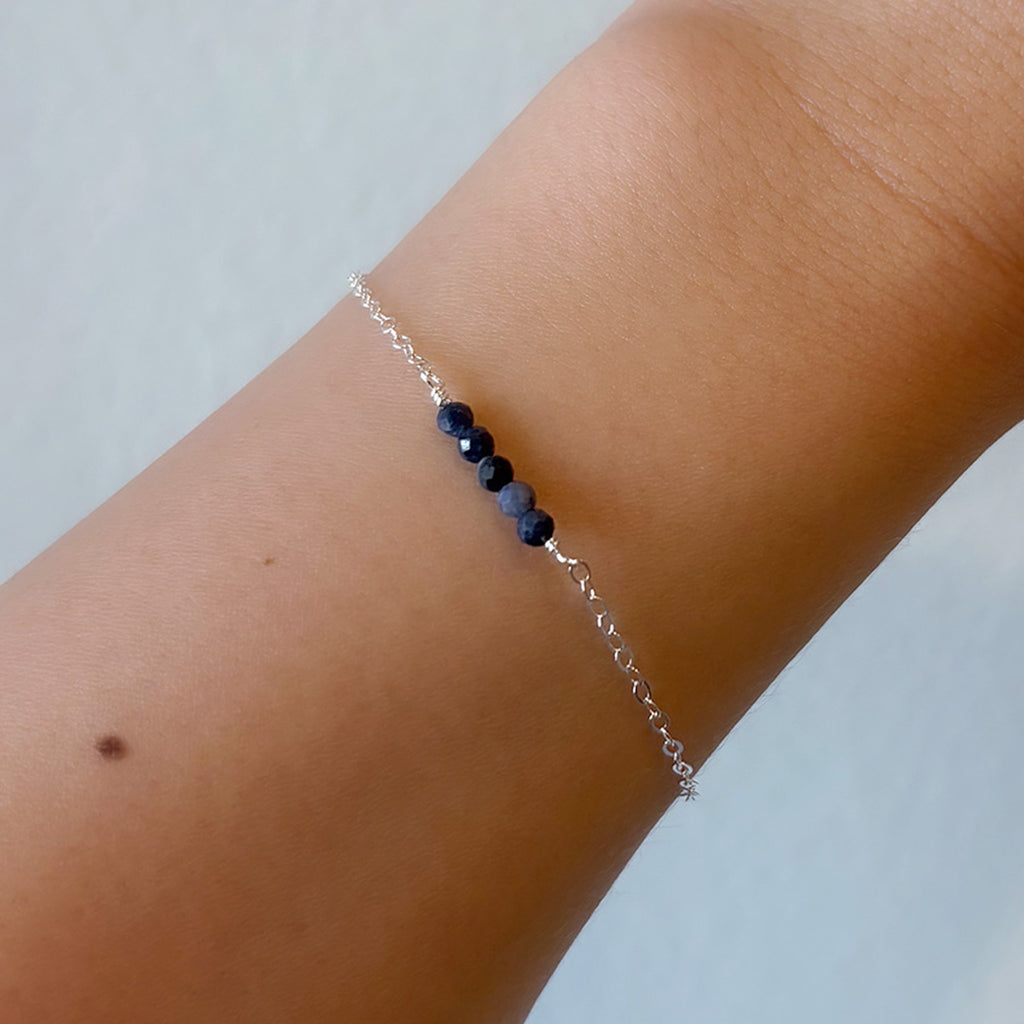 Sapphire Cluster Bracelet