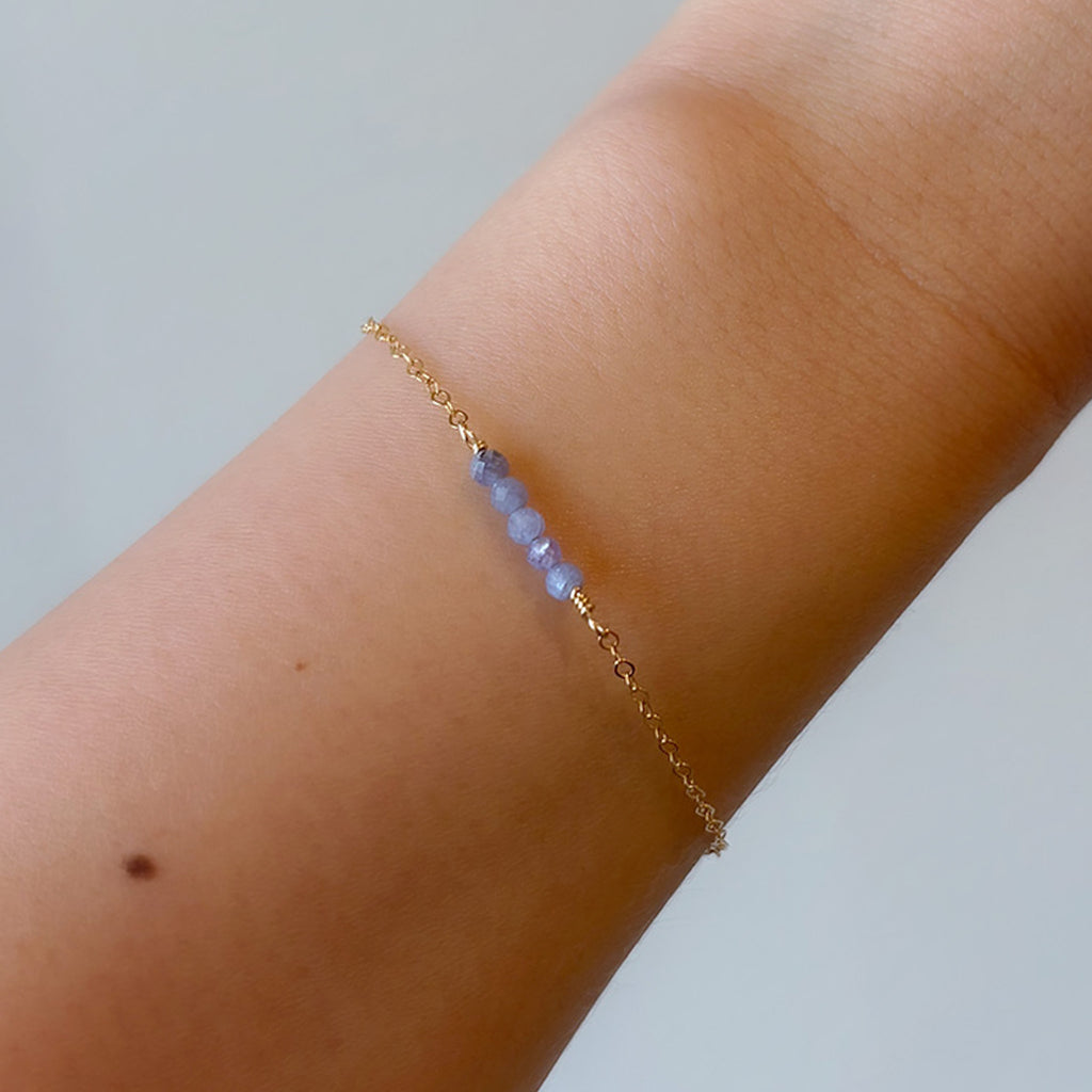 Tanzanite Cluster Bracelet