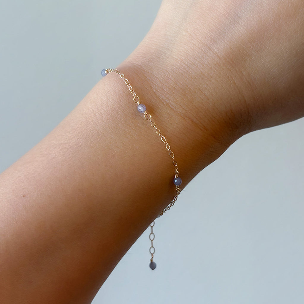 Dainty Tanzanite Bracelet
